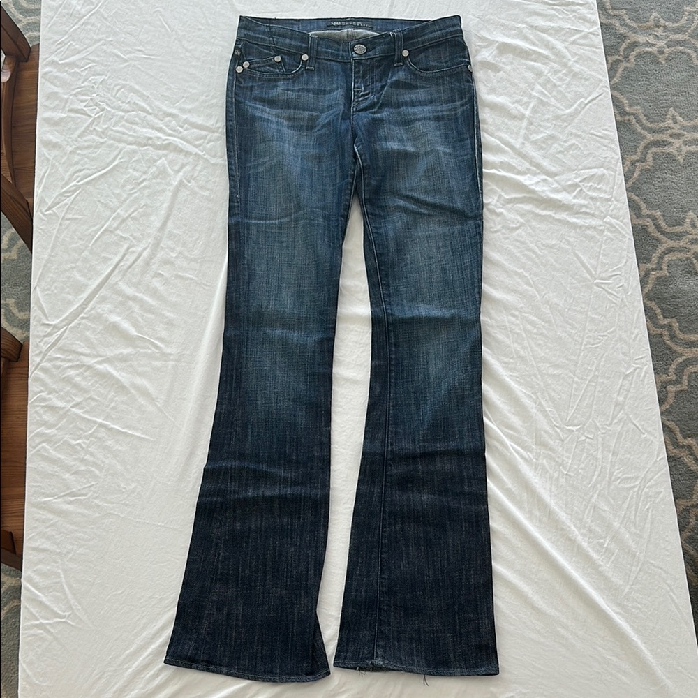 Rock & Republic Blue Flare Wide Leg Denim